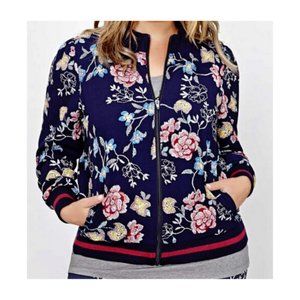Love And Legend Floral Bomber Jacket